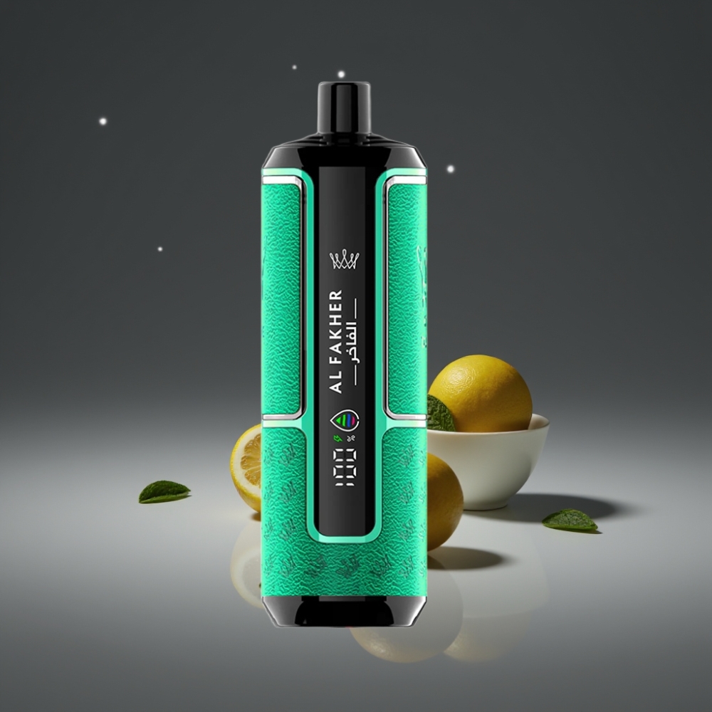 Al Fakher Crown Bar 15K Hypermax Wegwerp Vape Kit – 22ml, DTL, Lemon Mint