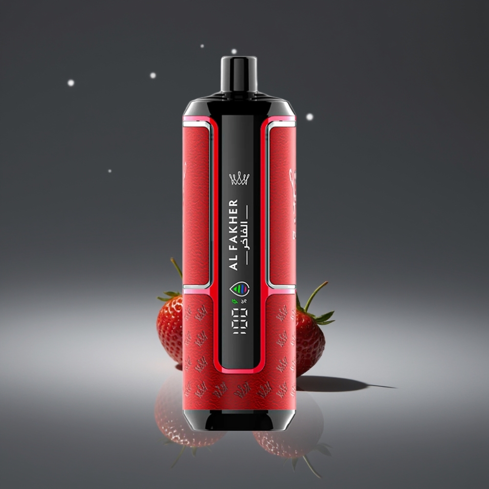 Al Fakher Crown Bar 15K Hypermax Wegwerp Vape Kit – 22ml, Type-C, DTL, Aardbei Punch