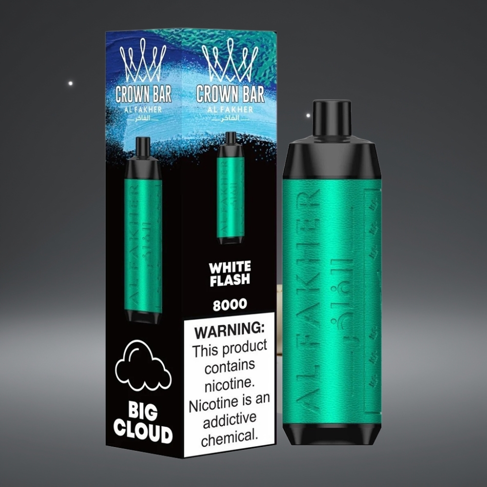 Al Fakher Crown Bar 8000 Crystal Disposable Vape 600mAh 18ml 5mg 0.6ohm