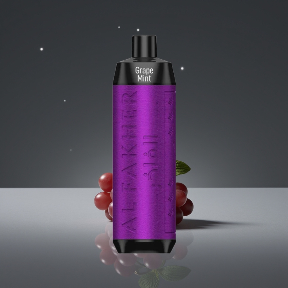 Al Fakher Crown Bar 8000 Crystal Wegwerp Vape Grape Mint met 18ml vloeistof en 600mah batterij