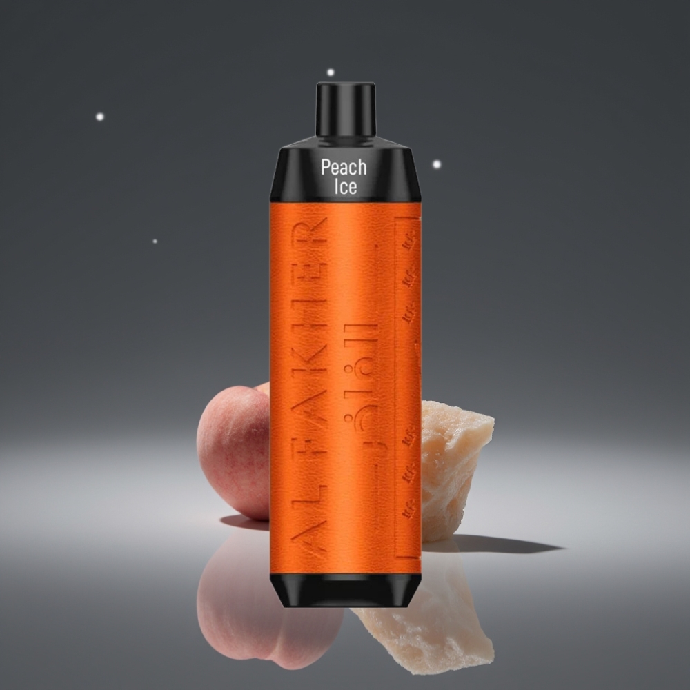 Al Fakher Crown Bar 8000 Crystal Wegwerp Vape – Peach Ice, 18ml, 5mg, USB-C
