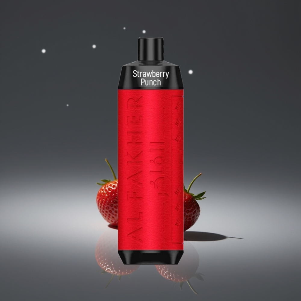 Al Fakher Crown Bar 8000 Crystal Wegwerp Vape met 18ml en 5mg Nicotine - Aardbei Punch