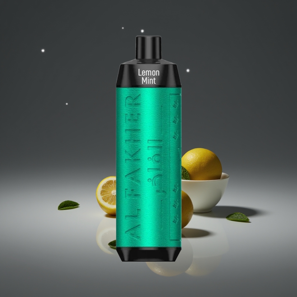 Al Fakher Crown Bar 8000 Crystal Wegwerp Vape met 18ml en USB-C Citroen Munt