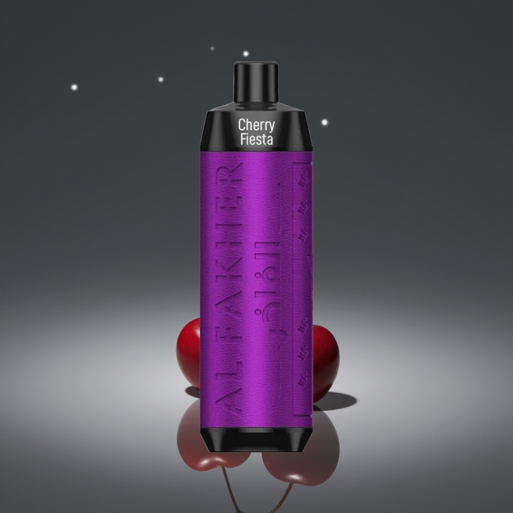 Al Fakher Crown Bar 8000 Crystal Wegwerp Vape met Cherry Fiesta, 18ml, 5mg