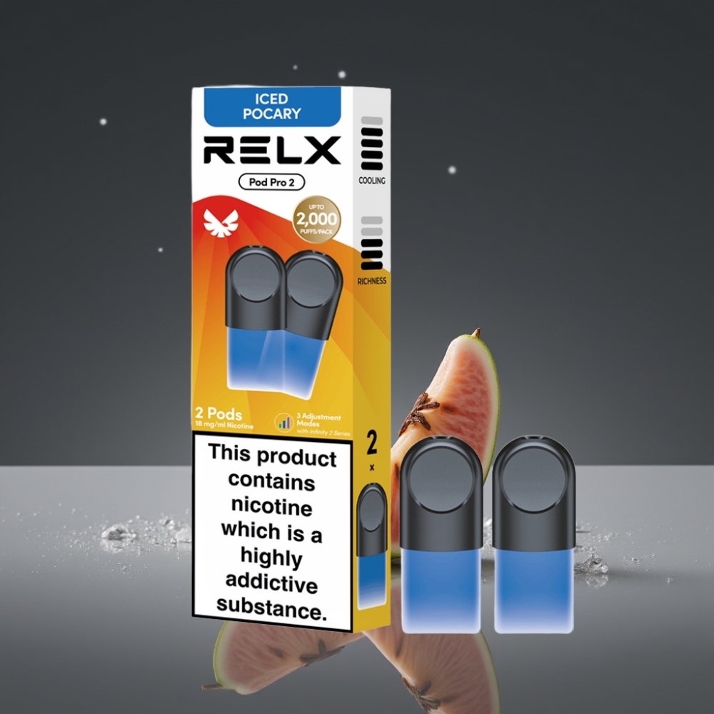 RELX Pod Pro 2 600 Puffs 1,9ml 1,8% Nicotine Iced Pocary