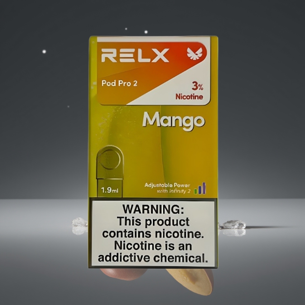 RELX Pod Pro 2 600 Puffs 3% Nicotine Mango Ijs 1.9ml