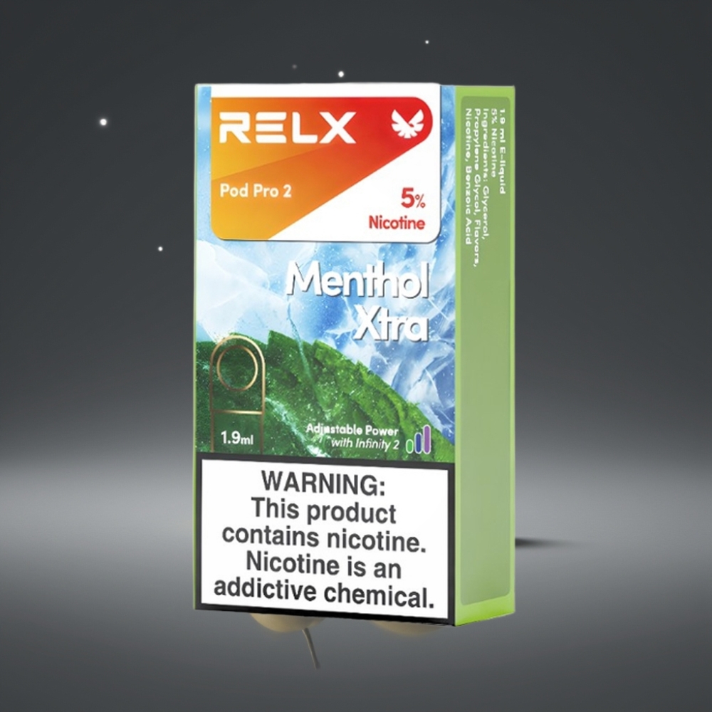 RELX Pod Pro 2 600 Puffs 5% Menthol Xtra 1.9ml