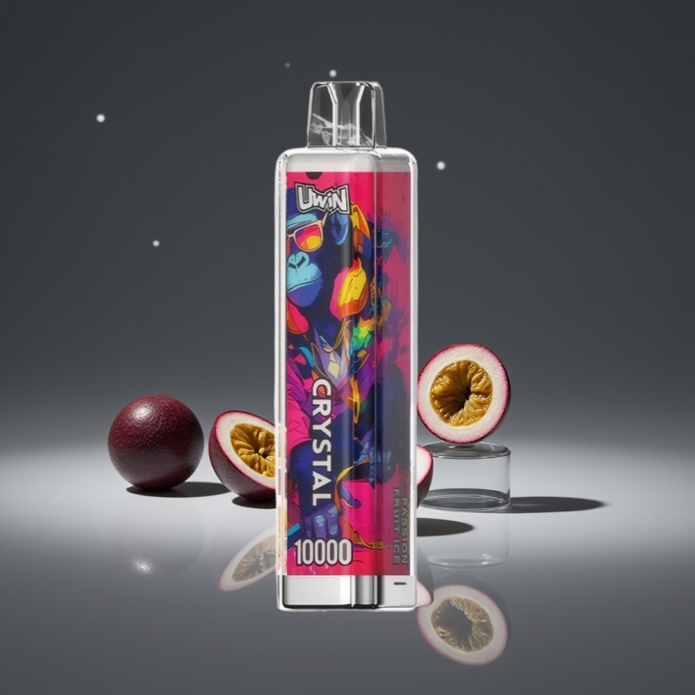 UWIN Crystal 10000 Puffs 18ml 650mAh Mesh RGB Passievrucht IJs