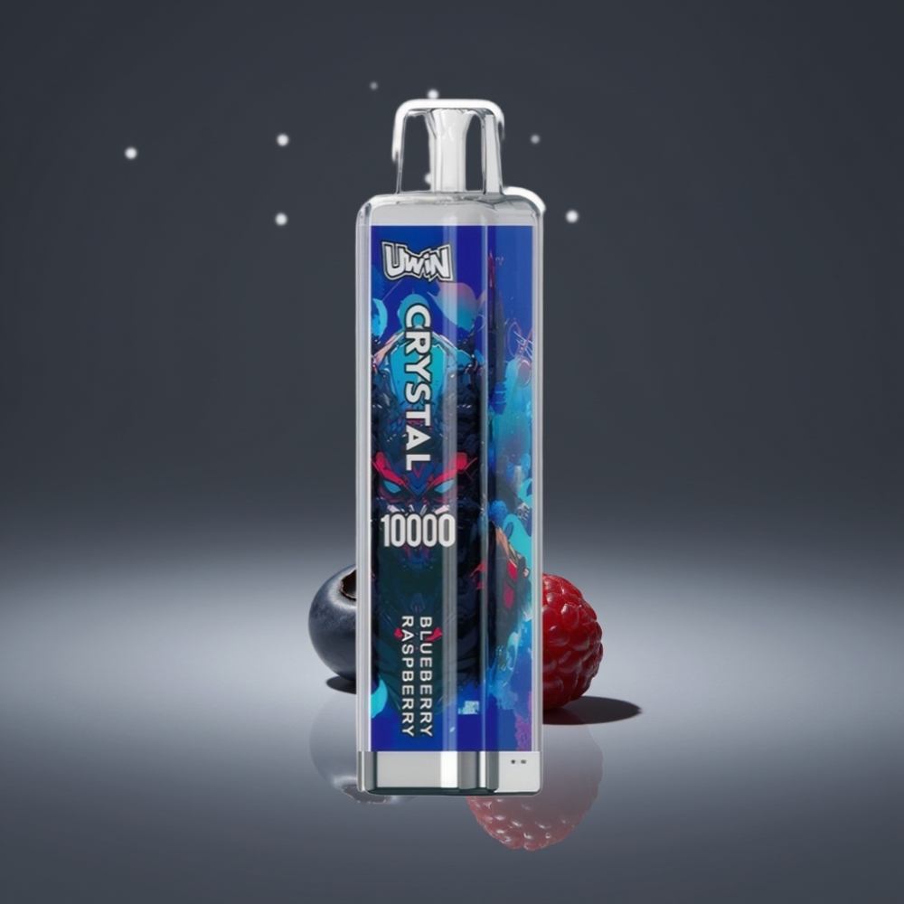 UWIN Crystal 10000 Puffs 18ml 650mAh Type-C RGB Blauwe Framboos