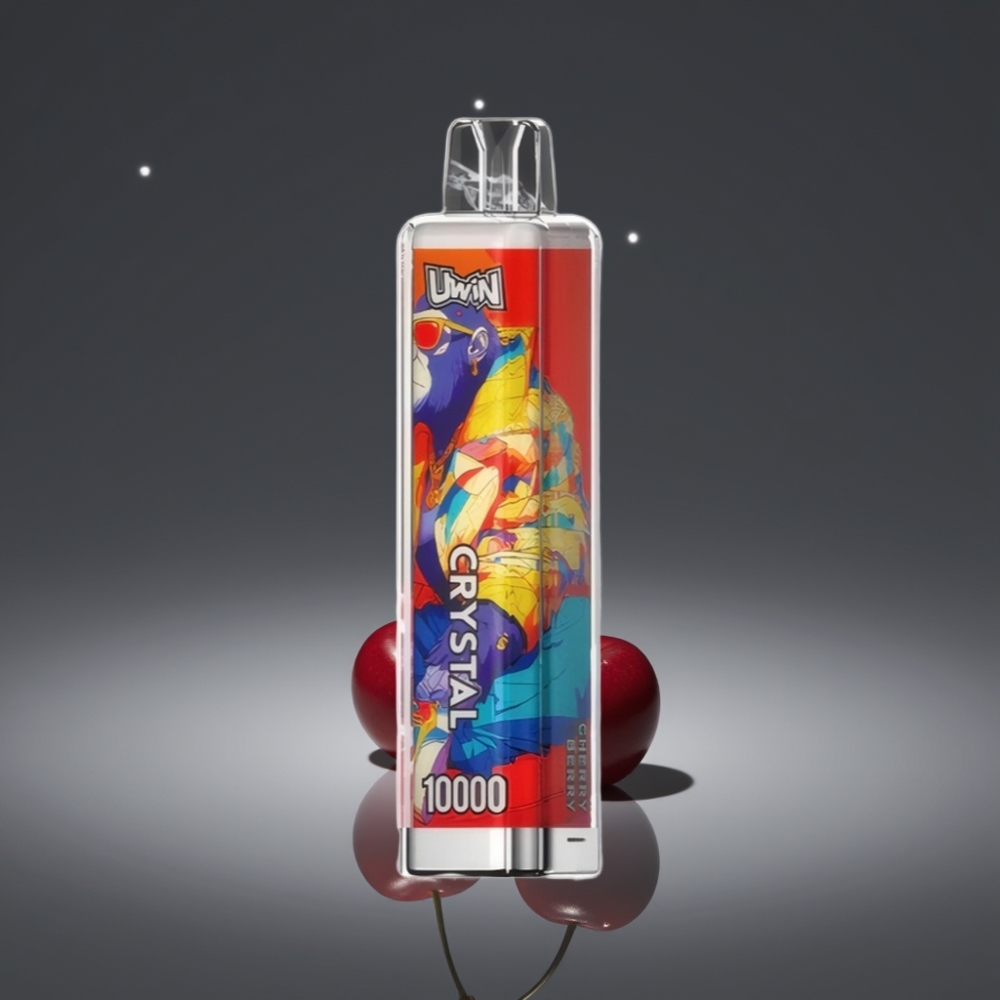 UWIN Crystal 10000 Puffs 18ml Mesh Coil Type-C RGB Kersenbes