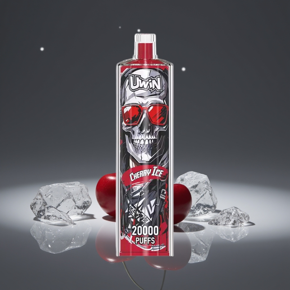 Uwin Shisha Hookah Crystal 20000 Puffs 22ml Mesh Coil Type-C Cherry Ice