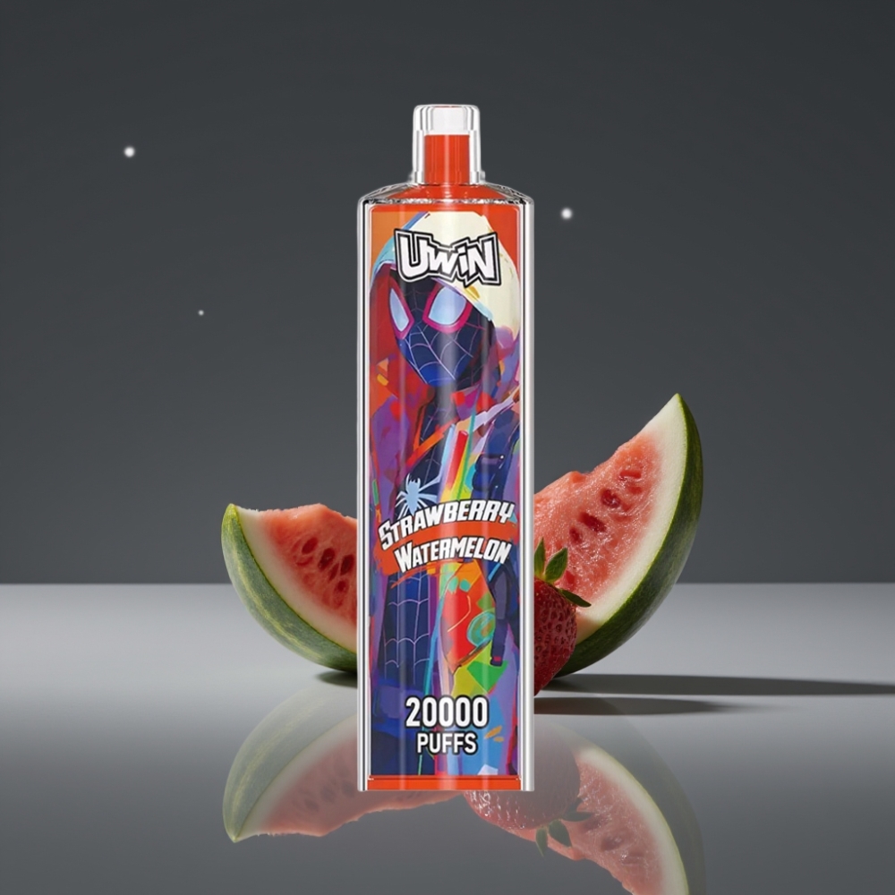 Uwin Shisha Hookah Crystal 20000 Puffs 22ml Mesh Coil Type-C DTL Aardbei Watermeloen