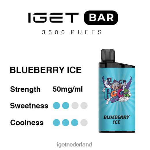 IGET vape sale bar 3500 trekjes 46N8T288 bosbessen ijs