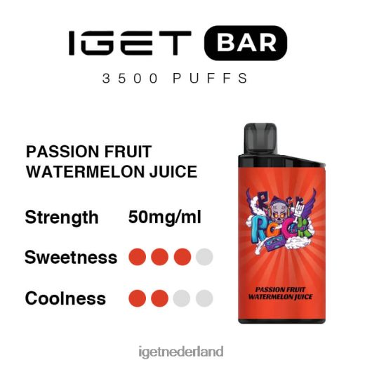 IGET bar sale bar 3500 trekjes 46N8T289 passievrucht-watermeloensap