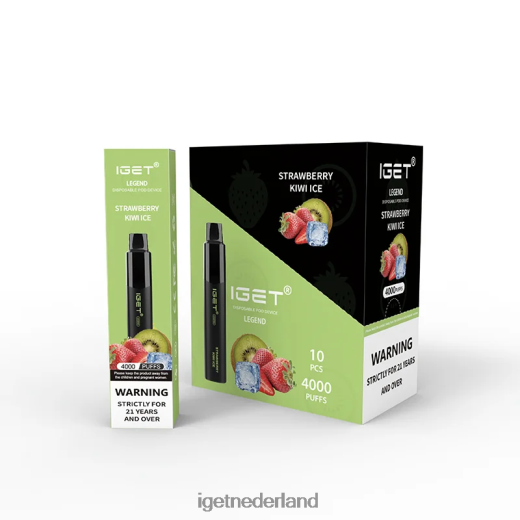 IGET bar shop legend 4000 trekjes 46N8T337 aardbei-kiwi-ijs