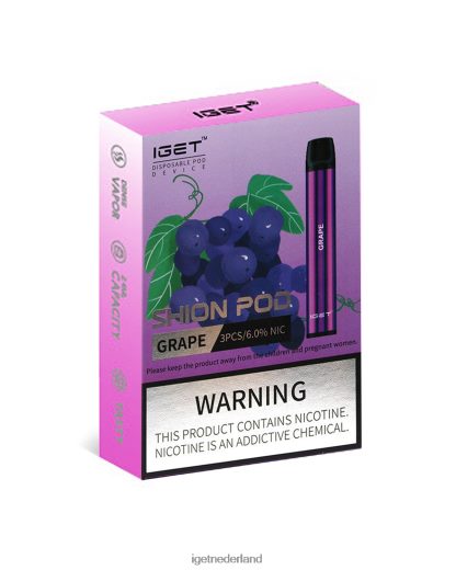 3 x IGET bar Amsterdam shion 46N8T15 druif