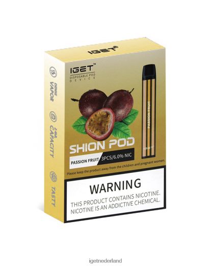 3 x IGET vape Nederland shion 46N8T22 passievrucht