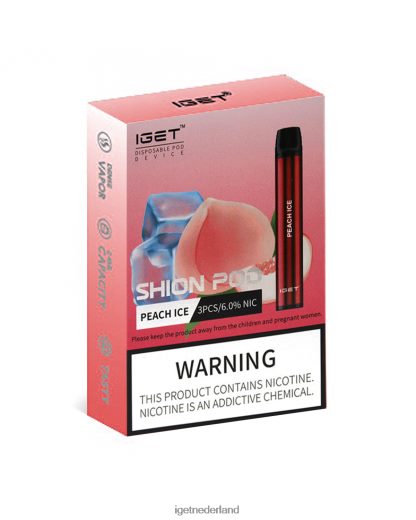 3 x IGET vape shop shion 46N8T23 perzik ijs