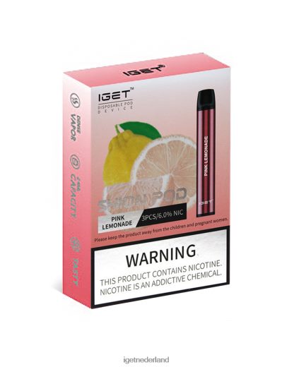 3 x IGET bar Amsterdam shion 46N8T25 roze limonade